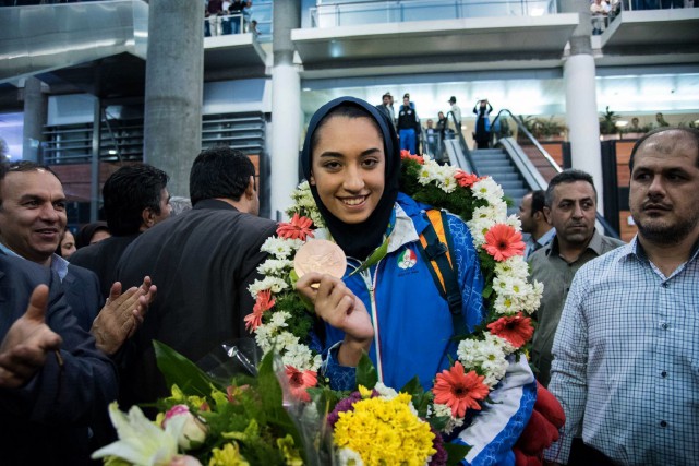 La seule femme médaillée olympique d'Iran fait défection