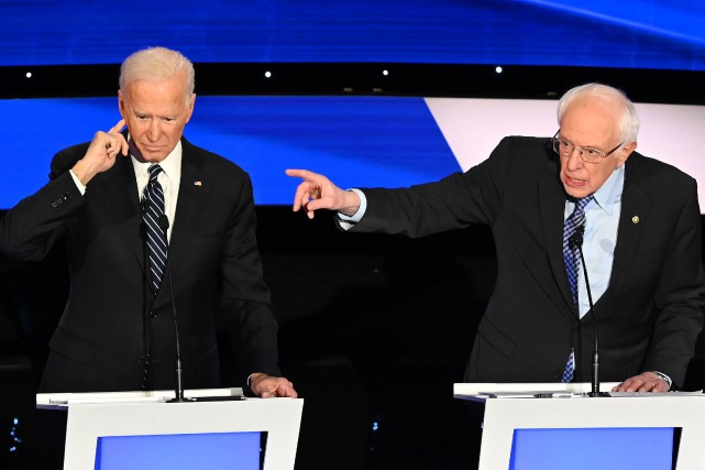 Primaire démocrate: le ton monte entre les favoris Joe Biden et Bernie Sanders