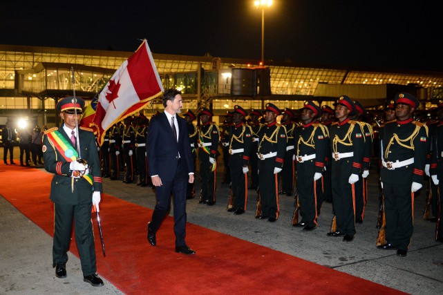 Justin Trudeau en visite officielle en Éthiopie