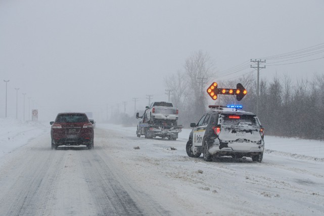 La tempête complique les déplacements au Québec
