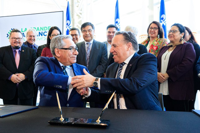 Développement économique: Québec et les Cris signent un protocole d'entente