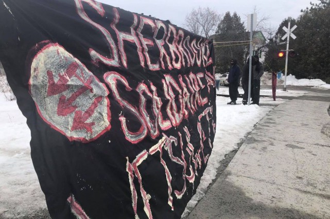 Une nouvelle barricade ferroviaire érigée à Sherbrooke