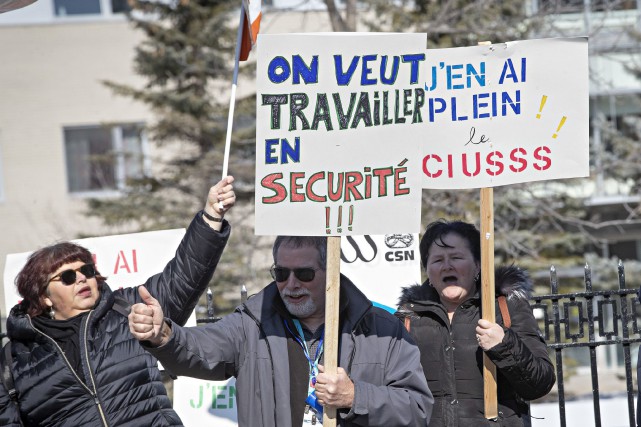 Actes de violence: le personnel de l'Hôpital Albert-Prévost manifeste