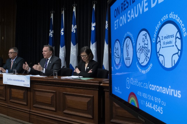 Forte croissance des nouveaux cas au Québec, trois nouveaux décès