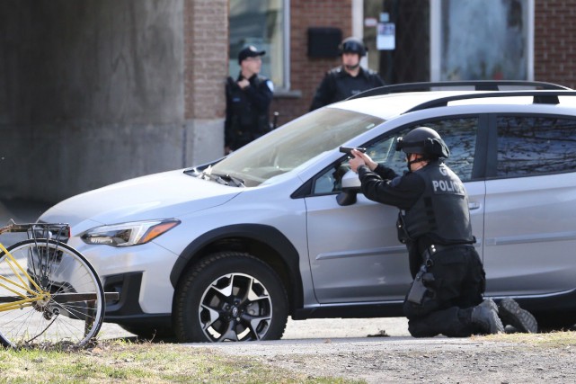 Intervention policière dans le Plateau-Mont-Royal