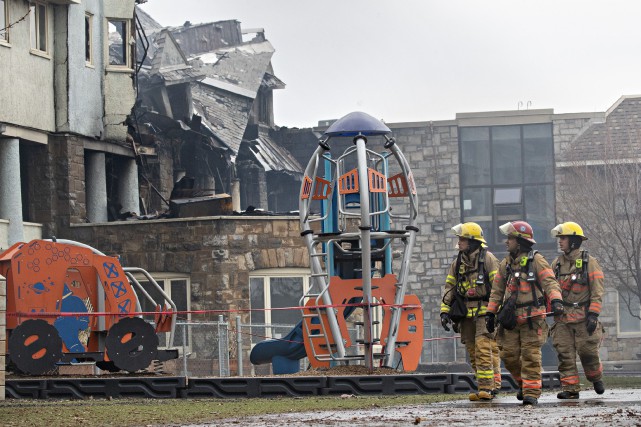Incendie à l'Académie Sainte-Anne: «On a vraiment le coeur brisé»
