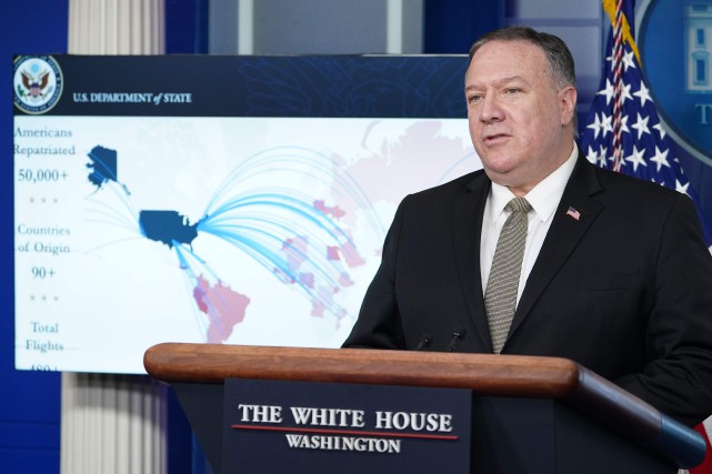 La télévision chinoise dénonce des propos «déments» de Pompeo