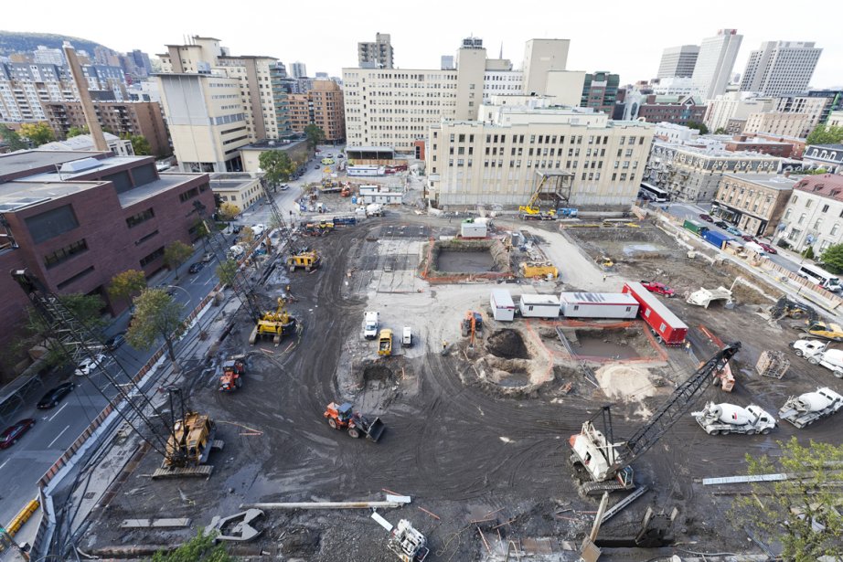 Le chantier du CHUM.... (Photo: Édouard Plante-Fréchette, La Presse)