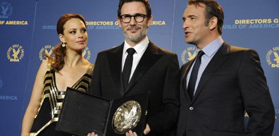 Berenice Bejo, Michel Hazanavicius et Jean Dujardin.... (Photo Reuters)
