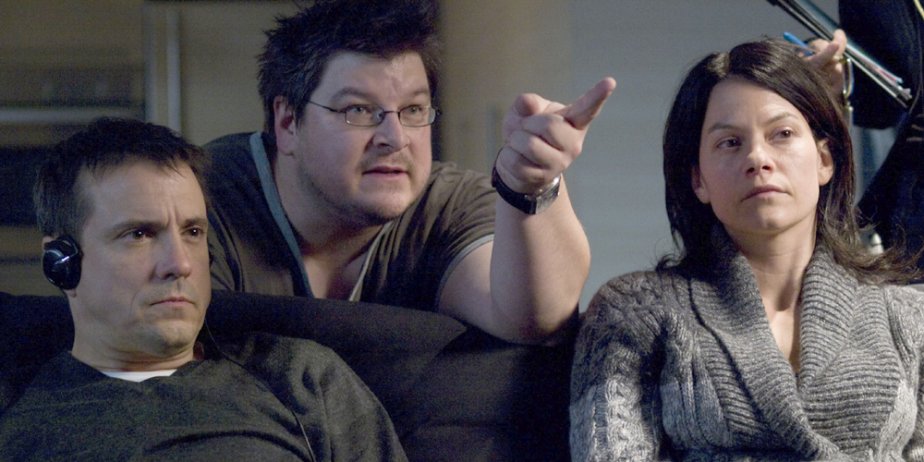 Claude Legault, Podz et Fanny Malette sur le... (GO Films)