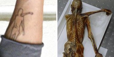 Un tatouage sur l'avant-bras gauche de Brad Pitt intrigue les archéologues...