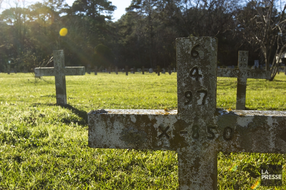 Sur la photo, le cimetière des prisonniers à... (Photo: Ninon Pednault, La Presse)