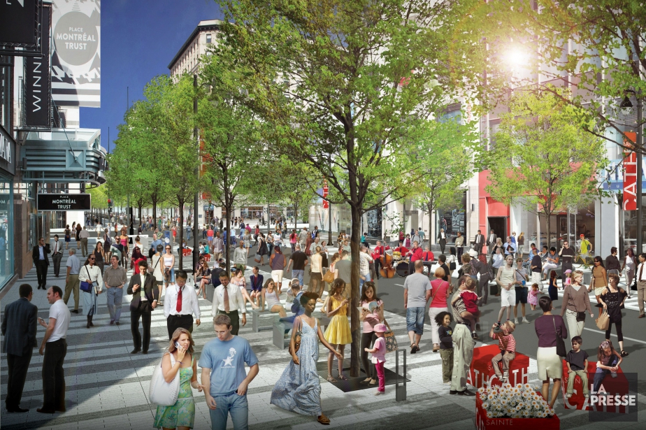 Un scénario flexible pour la rue Ste-Catherine Ouest | La Presse