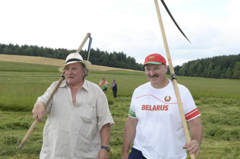 Alexandre Loukachenko et Gerard Derepardieu