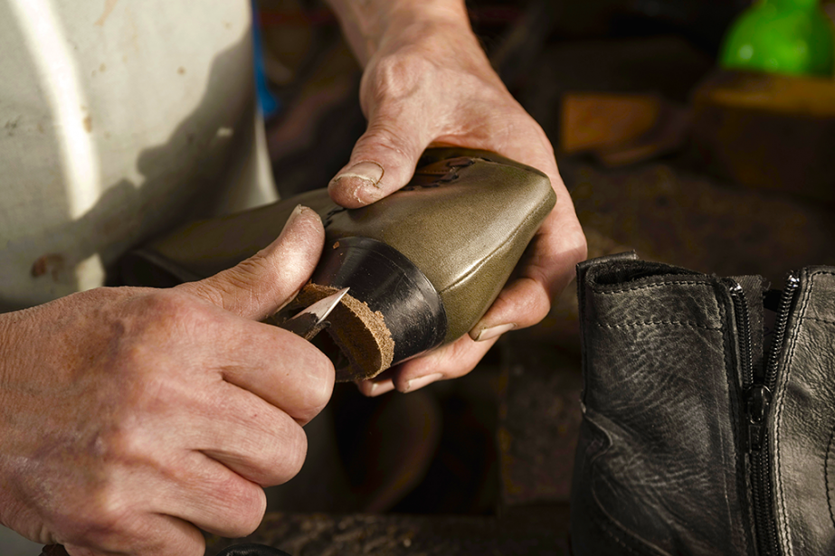 cordonnerie prêt à façonner Chaussures composant Pré en cuir Stacked talons