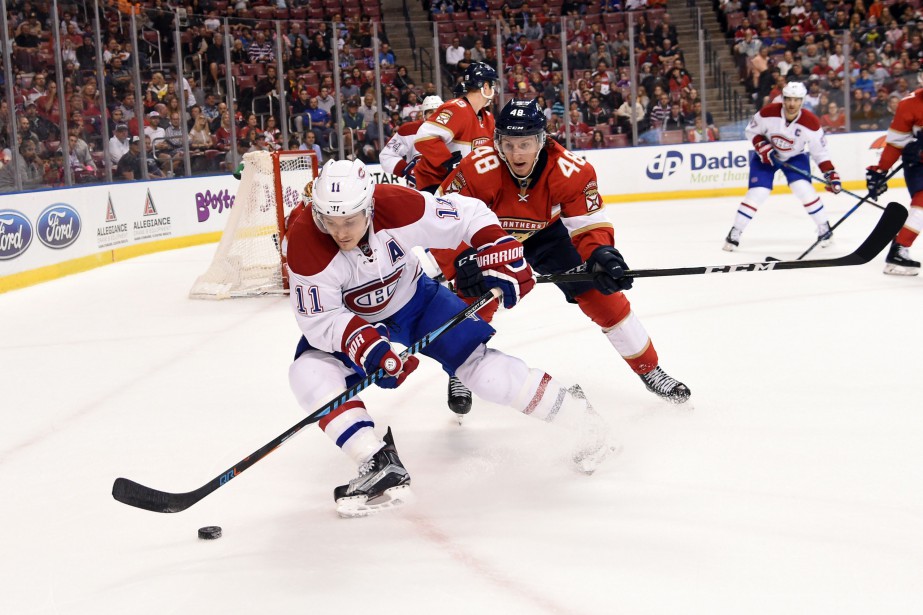Brendan Gallagher et Michael Sgarbossa... (Photo Steve Mitchell, USA TODAY Sports)
