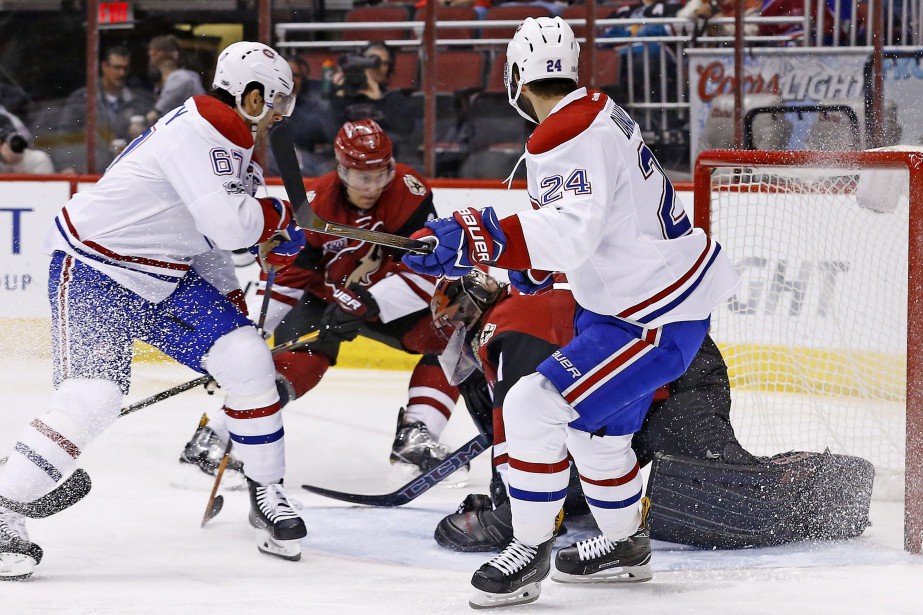 Max Pacioretty, Mike Smith et Phillip Danault... (Photo Ross D. Franklin, AP)