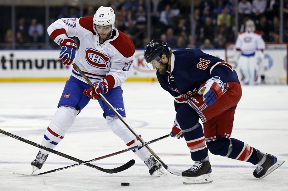 Alex Galchenyuk et Rick Nash... (Photo Adam Hunger, USA TODAY Sports)