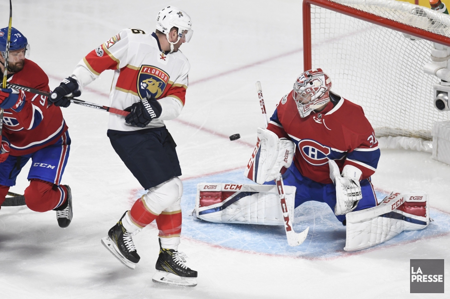 Carey Price bloque un tir face à Aleksander... (PHOTO BERNARD BRAULT, LA PRESSE)