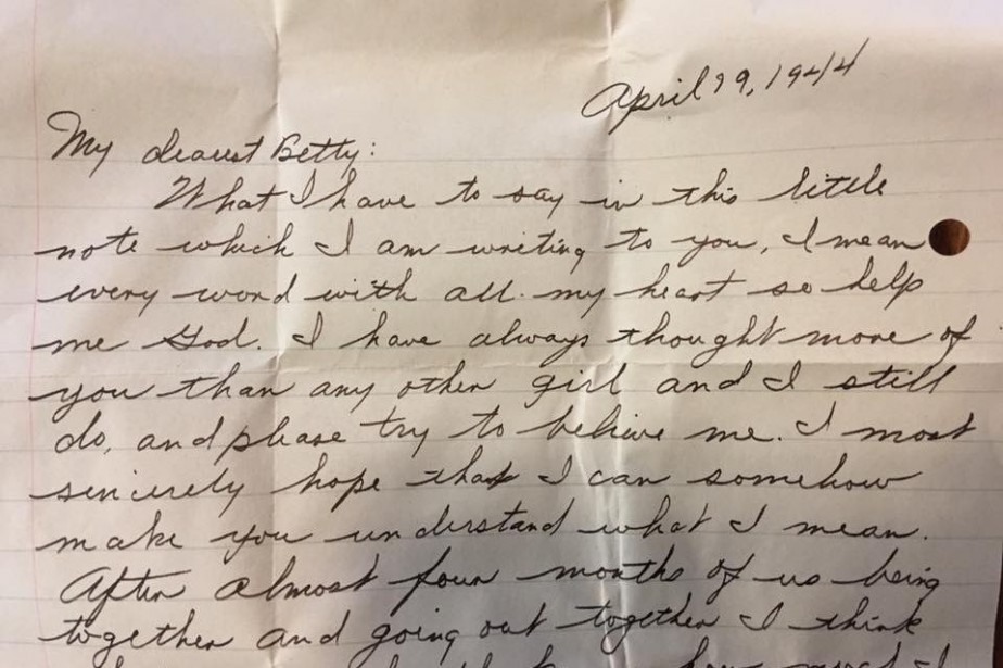 Qui Est L Auteur De Cette Lettre D Amour Ecrite En 1944 La Presse