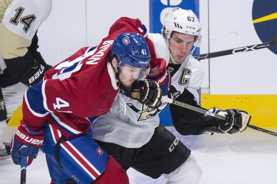 Paul Byron et Sidney Crosby... (PC)