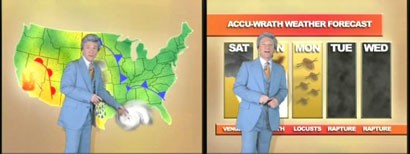 L'animateur Bill Maher s'est transformé en météorologue fondamentaliste lors de...