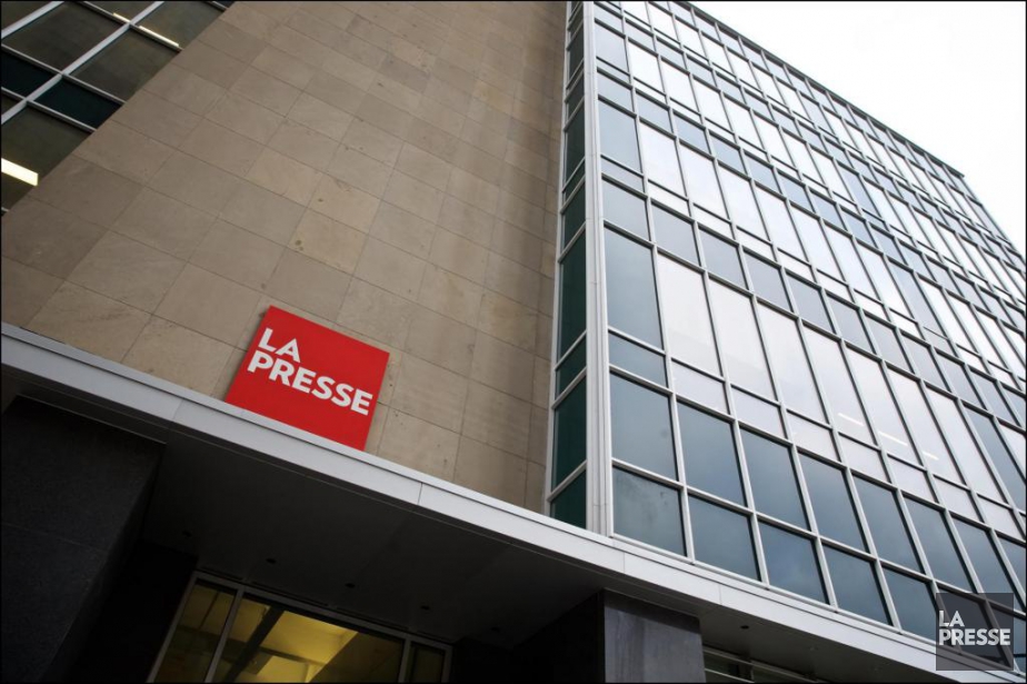 Le logo de La Presse, à l'entrée principale des... (André Pichette, archives La Presse)
